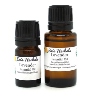 Lavender (Lavendula angustifolia) Essential Oil, Certified Organic, Steam Distilled