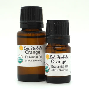 Orange, Sweet (Citrus sinensis) Essential Oil, Cold Pressed, Certified Organic