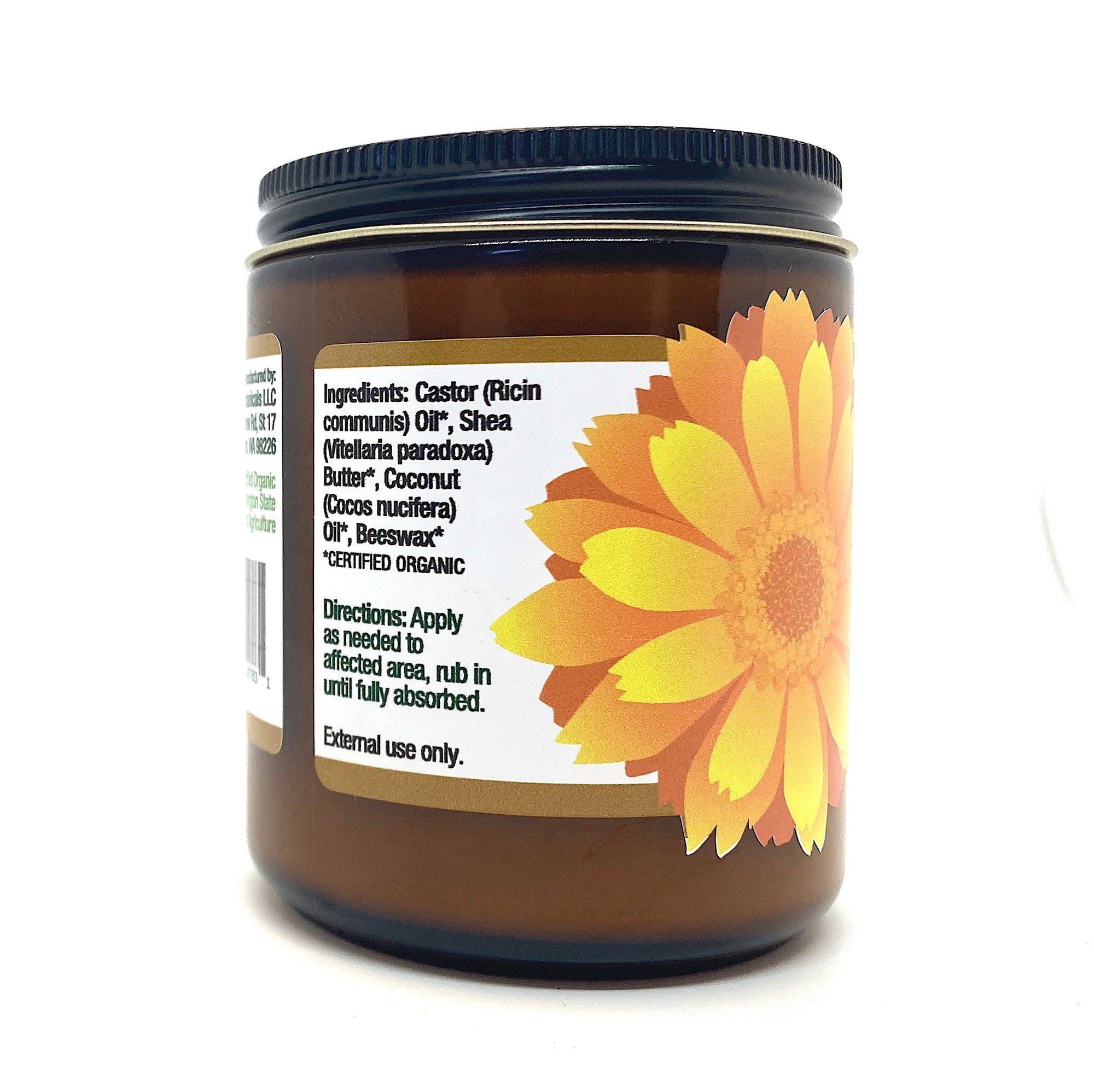 Pure Castor Oil Salve, Certified Organic