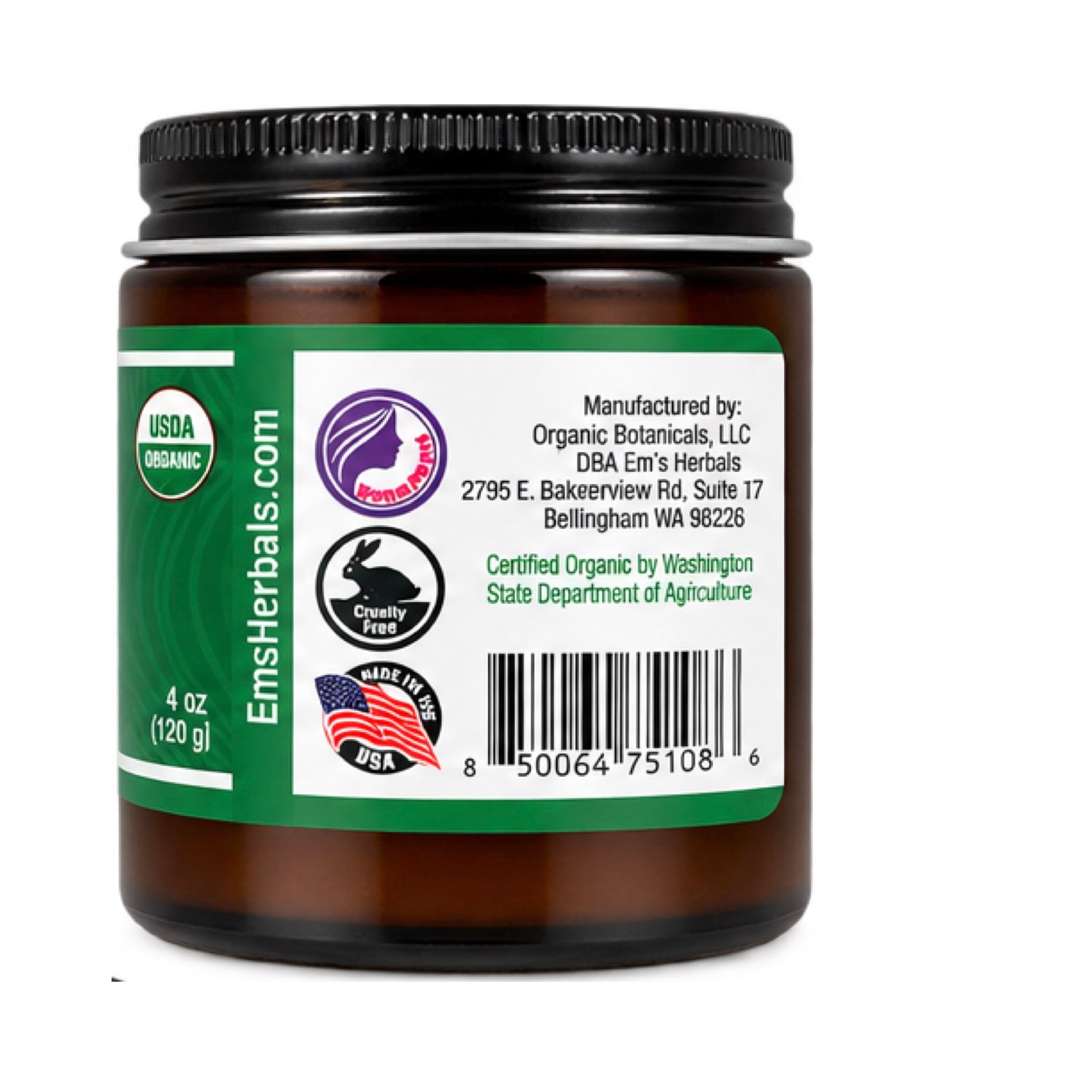 Pure Comfrey Salve, Certified Organic