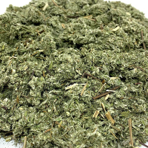 Mugwort (Artemesia vulgaris), Cut and Sifted, Certified Organic