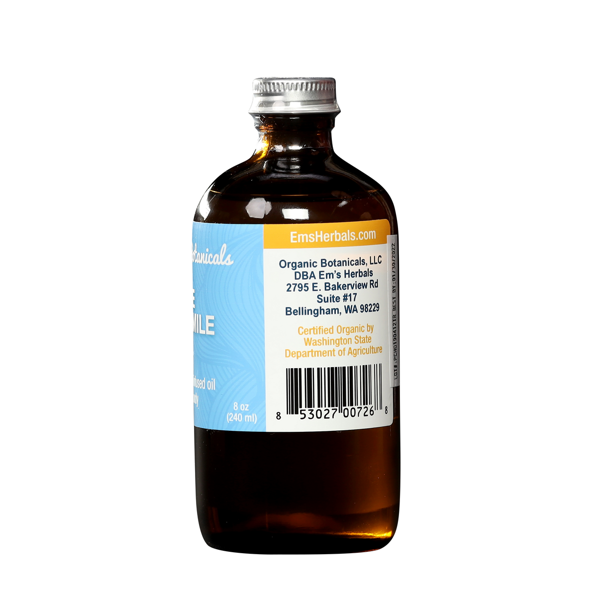 Pure Chamomile Infused Oil, Certified Organic