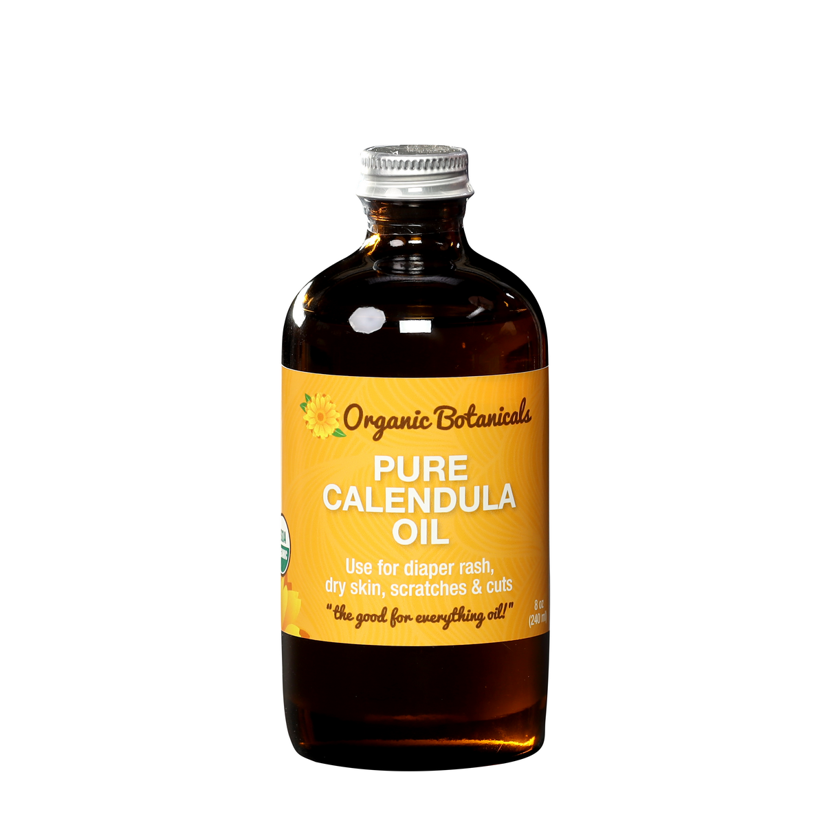 Pure Calendula Infused Oil, Certified Organic
