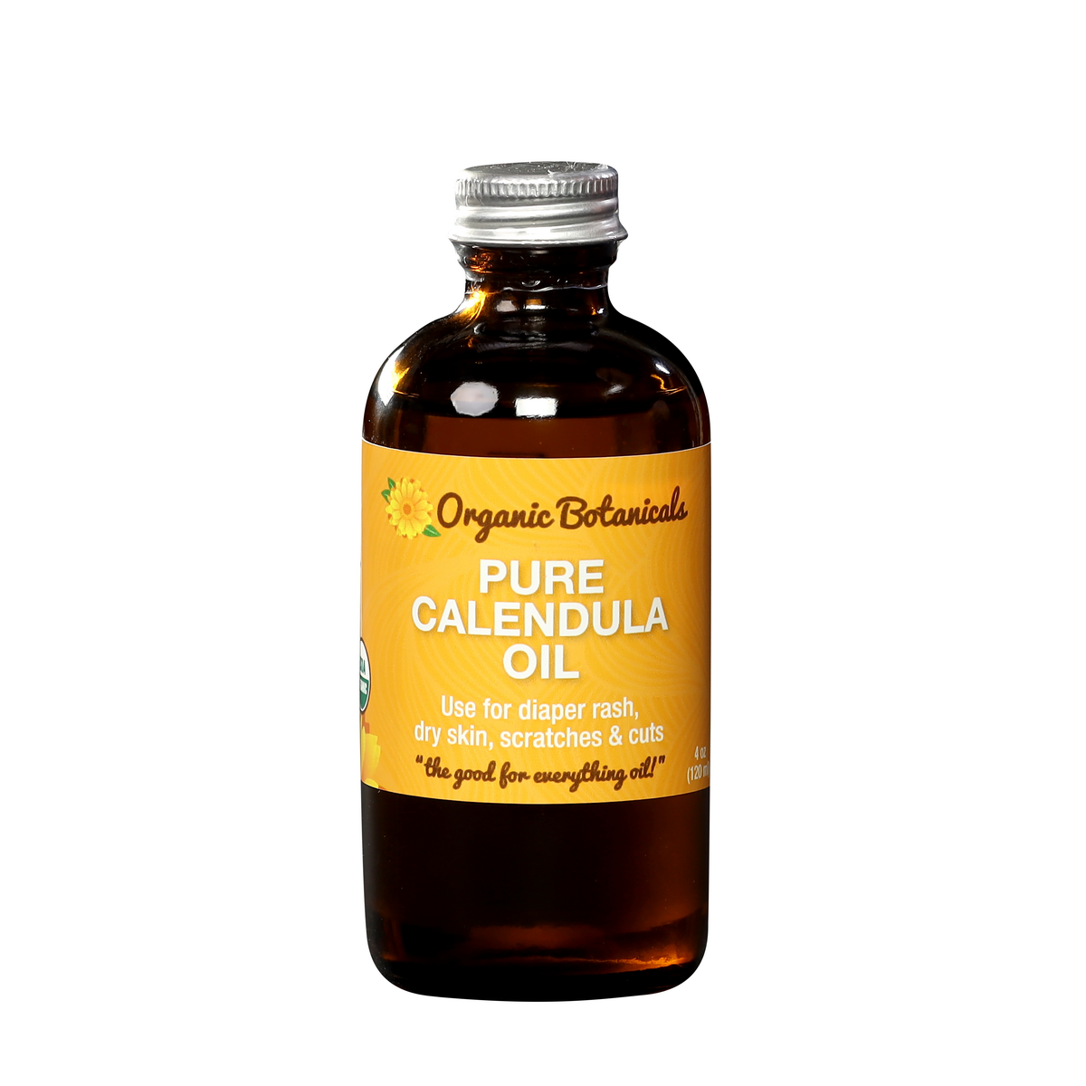 Pure Calendula Infused Oil, Certified Organic