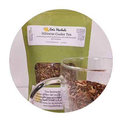 Hibiscus Cooler Herbal Tea - emsherbals