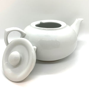 Porcelain Teapot lid off Em's Herbals